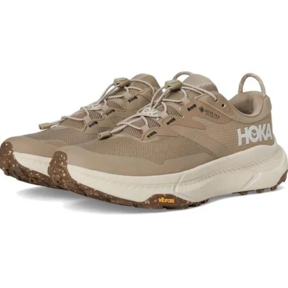 Hoka Shoes Transport Dune Eggnog Gore-Tex Sneakers, 6.5 - Picture 3 of 8